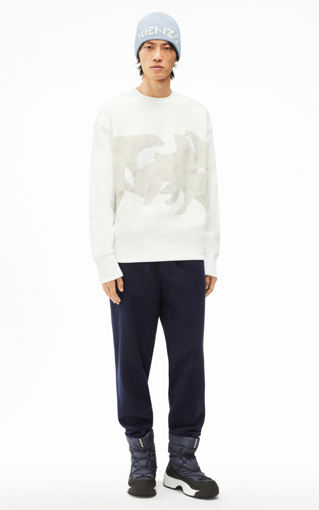 Kenzo The Vinter Capsule Polar Bear Sweatshirt Herr | 93127-TYHO